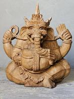Mooie houten ganesha, Antiek en Kunst, Ophalen of Verzenden