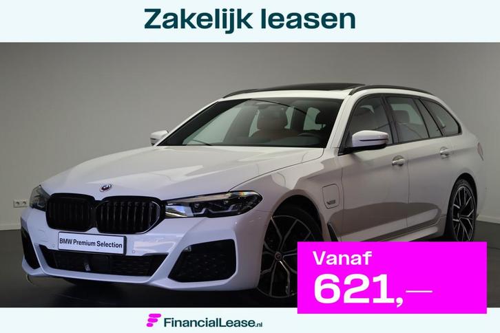 BMW 5 Serie Touring 530e High Executive M Sport Automaat / P, Auto's, BMW, Bedrijf, Lease, Financial lease, 5-Serie, Achteruitrijcamera
