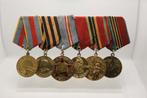 WWII Sovjet Medaille Bar Fadeev, Warsaw 1945 + Boekjes, Ophalen of Verzenden, Overige soorten, Azië, Lintje, Medaille of Wings