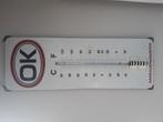 OK thermometer werkend, bij 60 bewerkt, Antiek en Kunst, Antiek | Emaille, Ophalen of Verzenden