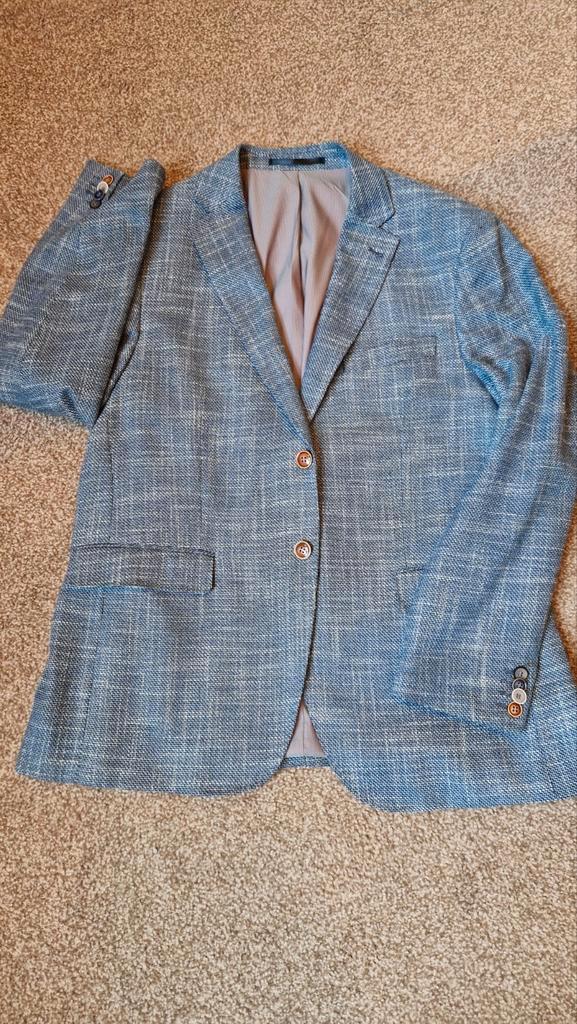 Vlot jasje, colbert. Maat 26= 52 Merk 2blind2c, Kleding | Heren, Kostuums en Colberts, Zo goed als nieuw, Maat 52/54 (L), Blauw