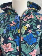King Louie maat M bloemen vest met capuchon, Maat 38/40 (M), Blauw, Ophalen of Verzenden, Zo goed als nieuw