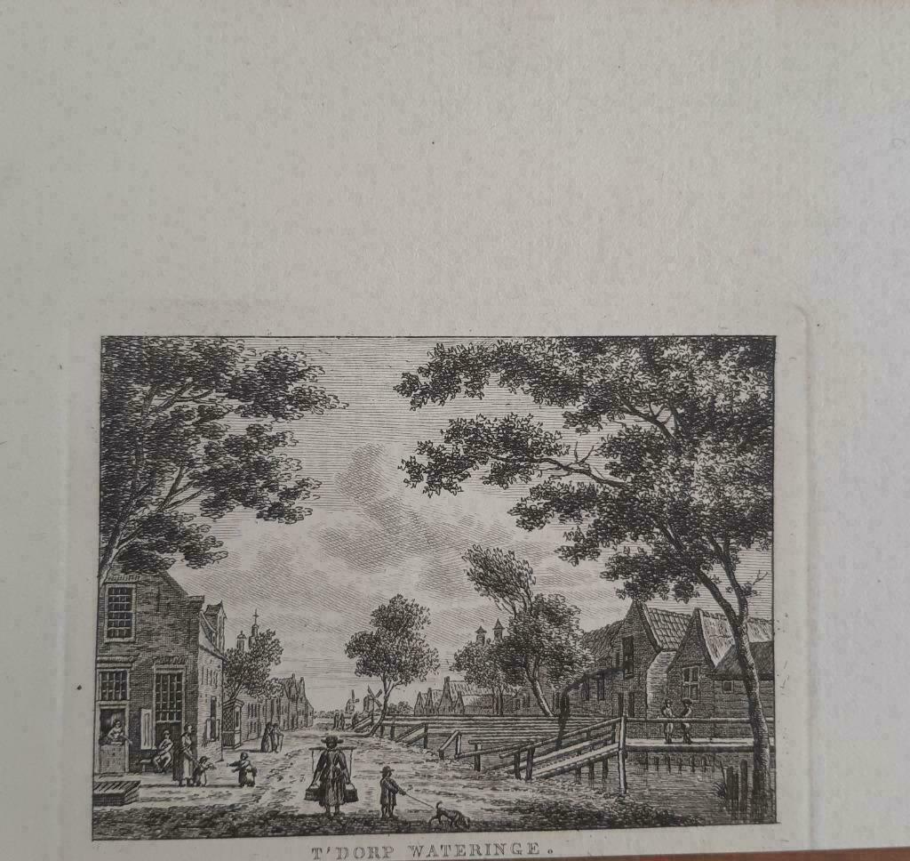 27 / Wateringe - Wateringen Kopergravure ca 1790, Antiek en Kunst, Kunst | Etsen en Gravures, Ophalen of Verzenden