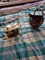 Antiek koper kolen kan/strijkbout, Antiek en Kunst, Ophalen of Verzenden