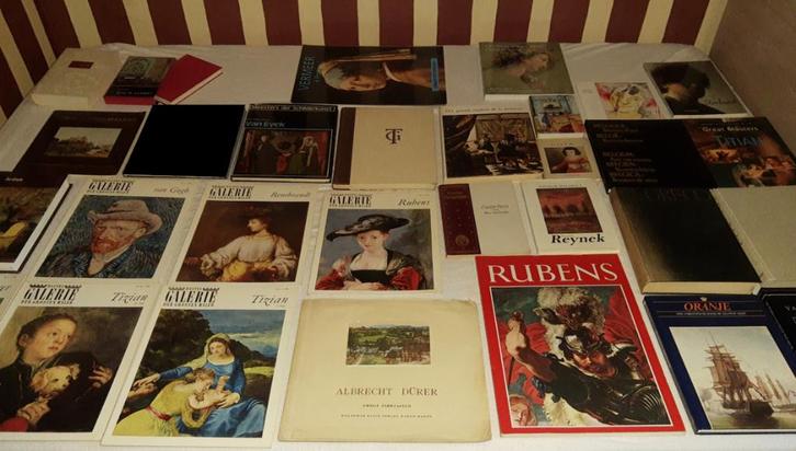 Adv-1 Partij Collectie (oude) KUNSTBOEKEN diverse Schilders, Boeken, Kunst en Cultuur | Beeldend, Gelezen, Schilder- en Tekenkunst