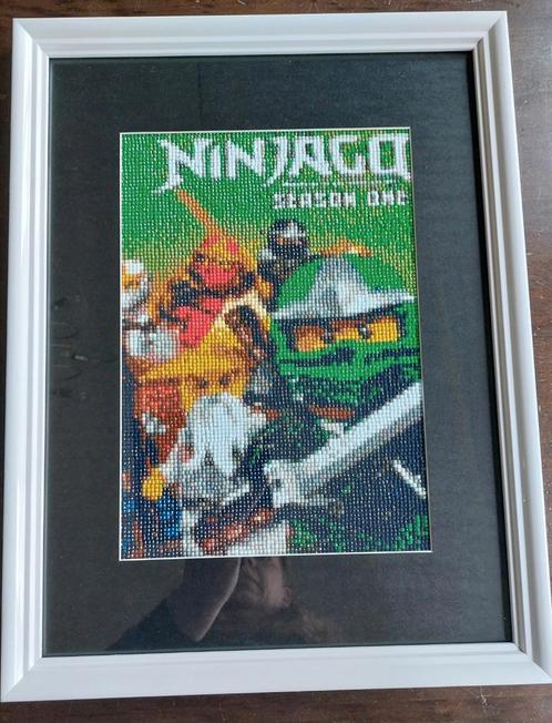 Lego Ninjago Spintjitzu Lloyd diamond painting in lijst, Kinderen en Baby's, Kinderkamer | Inrichting en Decoratie, Nieuw, Wanddecoratie