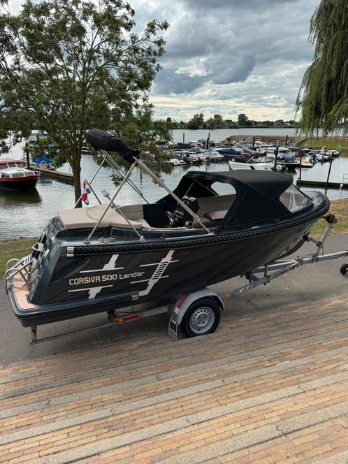 Corsiva 500 inc suzuki  15pk 4 takt en trailer occasion 018, Watersport en Boten, Sloepen, 10 tot 30 pk, 3 tot 6 meter, Buitenboordmotor