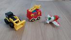 Speelgoedauto's: Brandweer, Graafmachine, Vliegtuig, Ophalen, Gebruikt