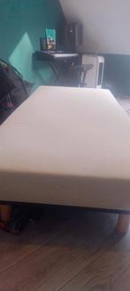 Boxspring Elektrisch verstelbaar bed 195x85 - Dewert motor, Huis en Inrichting, Ophalen, 90 cm, Eenpersoons, Beige