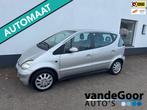 Mercedes-Benz A-klasse 160 Elegance Lang, '03 aut., leer, tr, Auto's, Gebruikt, Zwart, 4 cilinders, 400 kg