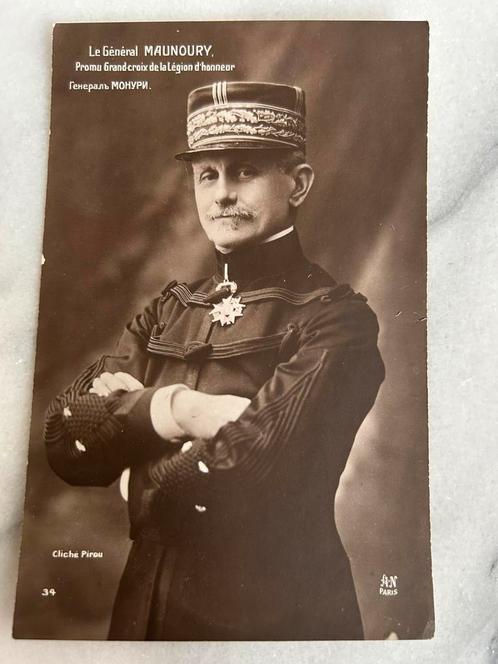 Wo1: generaal Maunoury, Verzamelen, Militaria | Algemeen, Landmacht, Foto of Poster, Nederland, Ophalen of Verzenden