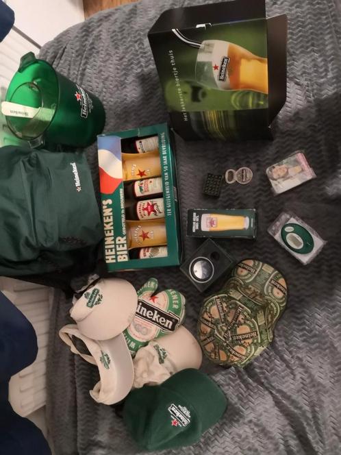 Mooie ouderset van Heineken met diverse spulletjes, Verzamelen, Biermerken, Zo goed als nieuw, Heineken, Ophalen of Verzenden