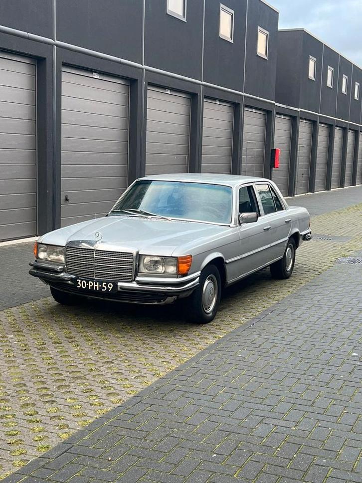 Mercedes-Benz S-Klasse 2.7 280 S 1977 Grijs, Auto's, Mercedes-Benz, Particulier, S-Klasse, Centrale vergrendeling, Lederen bekleding