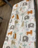 Leuk dekbedovertrek met dierenprint kinderkamer, 90x200., Jongetje of Meisje, Wit, Dekbedovertrek, Ophalen of Verzenden