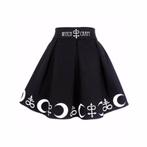 Witch craft mini rok (sexy gothic heks zwart kort steampunk), Verzenden, Nieuw, Zwart, Boven de knie