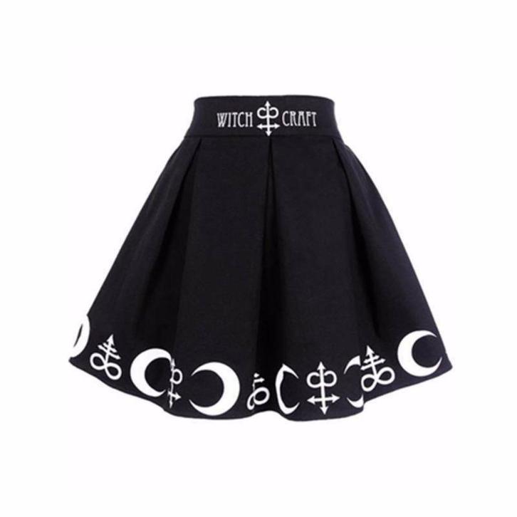 Witch craft mini rok (sexy gothic heks zwart kort steampunk), Kleding | Dames, Rokken, Nieuw, Zwart, Boven de knie, Verzenden