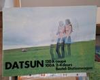 Datsun folders - 7 stuks o.a. Cherry, Sunny, Urvan, Verzenden, Gelezen