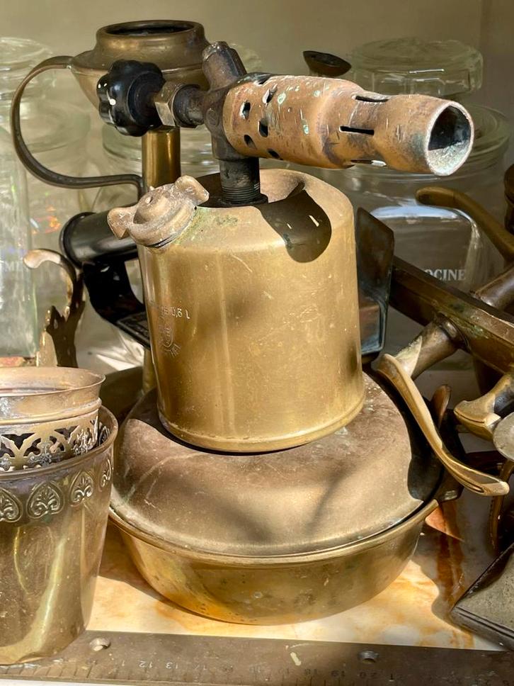 Antieke Soldeerbrander / Petroleumbrander, Antiek en Kunst, Antiek | Gereedschap en Instrumenten, Ophalen of Verzenden