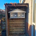 Vogelkooi voor buiten, Ophalen of Verzenden, Gebruikt, Hout, Vogelkooi