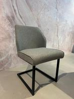 Luxe eetkamerstoel met zwart metalen onderstel, Ophalen, Info@vissermeubelen.nl, Visser Meubelen, Nieuw