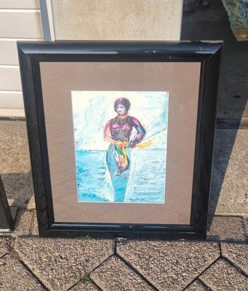 Aad Leemans schilderij vrouw, Antiek en Kunst, Kunst | Schilderijen | Modern, Ophalen