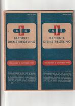 NS Beperkte Dienstregeling 5 October 1947, Ophalen of Verzenden, Gebruikt, Trein, Boek of Tijdschrift