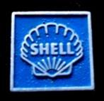 Shell speld vierkant-blauw, Verzamelen, Speldjes, Pins en Buttons, Verzenden, Nieuw, Transport, Speldje of Pin