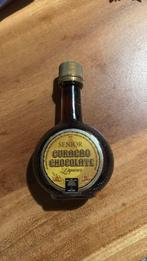 Senior Curaçao chocolate likeur miniatuur, Ophalen of Verzenden