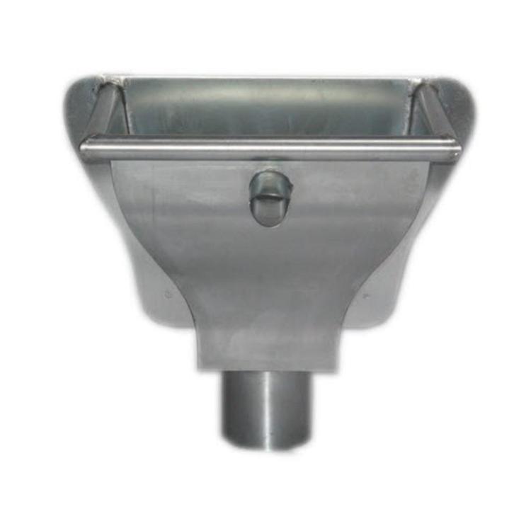 Zinken Vergaarbak (verzamelbak zink) Oud Hollands 80mm, Doe-het-zelf en Verbouw, Buizen en Afvoer, Nieuw, Rechte buis, Zink, Minder dan 2 meter