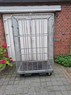 Zware kwaliteit grote rolcontainer, bodem betonplex met rvs, Doe-het-zelf en Verbouw, 100 liter of meer, Ophalen, Gebruikt, Transportkar