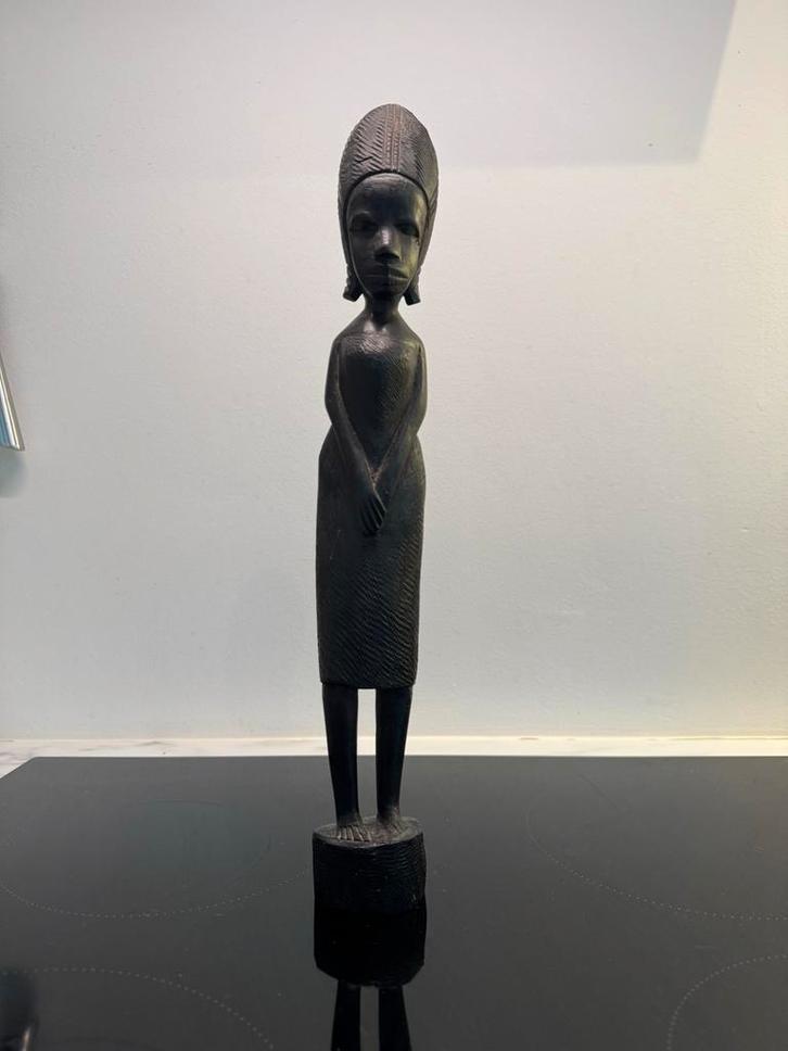 Afrikaans Houten Beeldje, Antiek en Kunst, Kunst | Niet-Westerse kunst, Ophalen of Verzenden