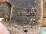 Oude zware bankschroef - Made in England, Ophalen, Gebruikt, IJzer