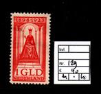 I3) nr 129 1 Gulden ongebruikt met plakker, Ophalen of Verzenden, T/m 1940, Postfris