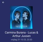 2 tickets Carmina Burana Lucas & Arthur Jussen 31 okt. 2025, Twee personen, Oktober