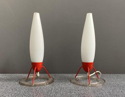 60 jaren ZELDZAME set SPACE nachtlampen tafel lamp NAPKO, Huis en Inrichting, Lampen | Tafellampen, Gebruikt, Minder dan 50 cm