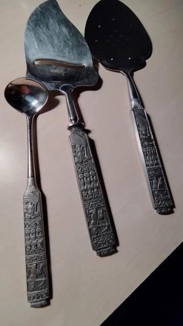 Konge Tinn Set Pewter Spar Heilag Olaf Norway beschikbaar voor biedingen