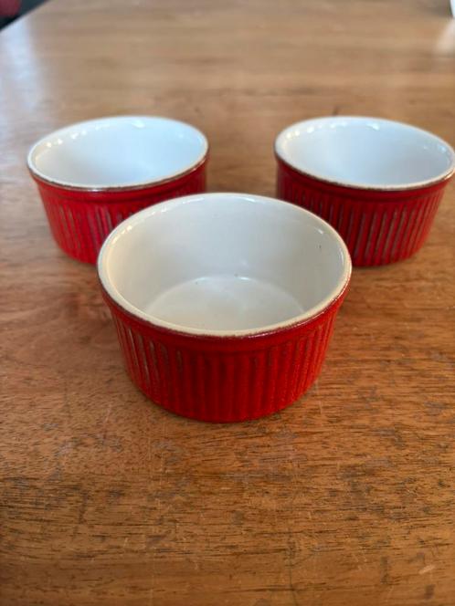 vintage  Emile Henry ovenschaaltjes braadpannnetje ramekin, Huis en Inrichting, Keuken | Servies, Zo goed als nieuw, Schaal of Schalen