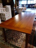 Prachtige eiken tafel kersen kleur showroom model NIEUW., Ophalen, Kersenhout, 50 tot 100 cm, Vijf personen of meer