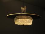 vintage hanglamp ufo model, Gebruikt, Vintage, Ophalen, Glas