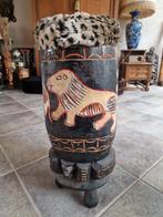 Djembe trommel, Ophalen