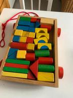 Houten blokkenwagen, Ophalen of Verzenden