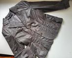 GERRY WEBER mooie taupe leren blazer / jasje, maat 42, Verzenden, Maat 42/44 (L), Zo goed als nieuw, Jasje