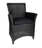 lloyd loom eetkamerstoelen, Huis en Inrichting, Stoelen, Ophalen, Overige materialen, Gebruikt, Zwart