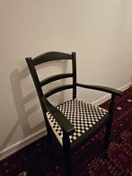 Vintage shaker stoel, Zwart, Ophalen of Verzenden, Zo goed als nieuw, Stof