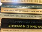 Simenon - 7 Maigret boeken - Leesplezier voor de winter!, Ophalen of Verzenden, Gelezen