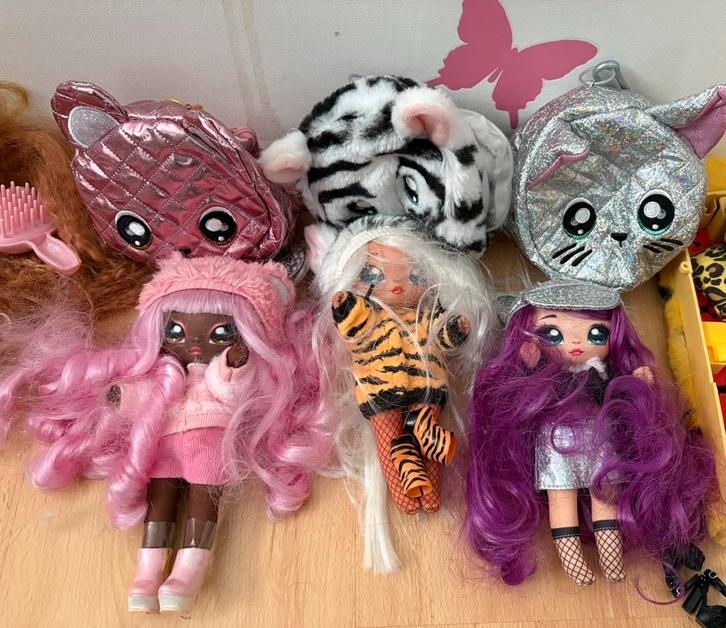 3 poppen van de Na! Na! Na! Surprise serie Pom, Kinderen en Baby's, Speelgoed | Poppen, Zo goed als nieuw, Overige typen, Ophalen of Verzenden