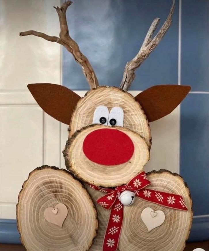 Kest boomschijven en Rendier mos, Diversen, Kerst, Zo goed als nieuw, Ophalen of Verzenden