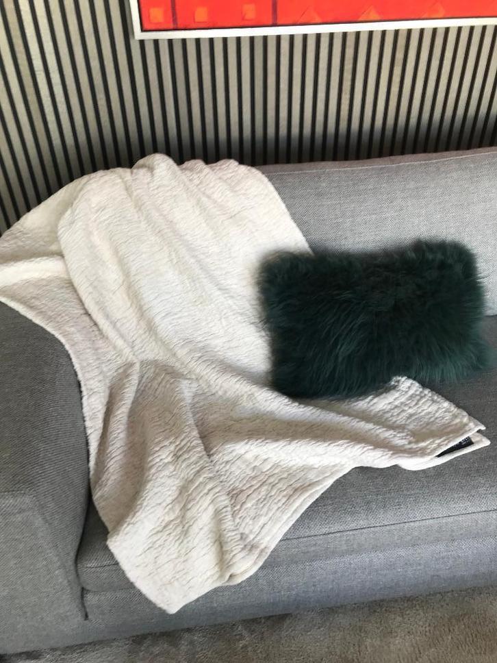 DECO HOME PLAID, Huis en Inrichting, Woonaccessoires | Plaids en Woondekens, Zo goed als nieuw, Verzenden