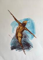 Zeefdruk J. van Delft  (Zomeropruiming), Antiek en Kunst, Kunst | Litho's en Zeefdrukken, Verzenden