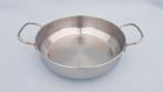 Paella pan / serveerpan / wokpan / wok - RVS - Ø 24cm, Huis en Inrichting, Keuken | Potten en Pannen, Ophalen of Verzenden, Gebruikt